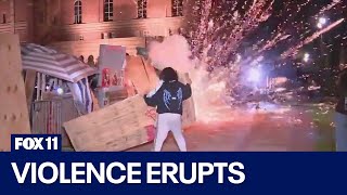 Violence erupts at dueling UCLA protests