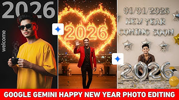 Happy New Year 2026 Photo Editing | Google Gemini New Year Photo Editing | Gemini Photo Edit