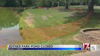 Sewer line backup source found in Wake Forest pond closure