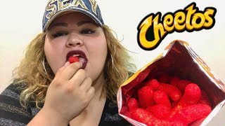 Hot Cheetos Puff Challenge / Plus New Purse Reveal 😍
