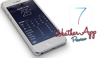 iOS 7 - Weather App Preview