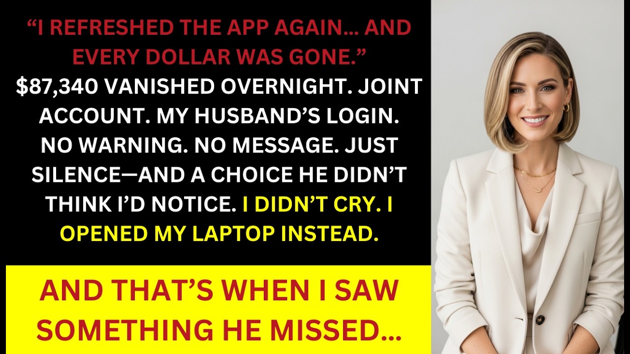 My Husband Drained Our Joint Account Before Leaving Me — I Recovered Every Transfer and Closed the..