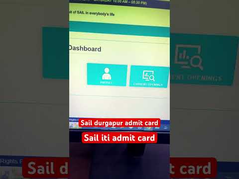 Sail durgapur admit card downloa process ! सेल का एडमिट कार्ड ऐसे डाउनलोड होगा #youtubeshorts #sail