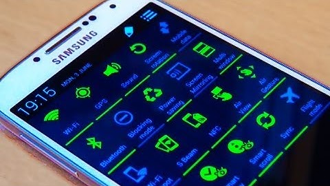 Samsung Galaxy S4 IV Toggle Icon / Notification Bar Tip / Trick