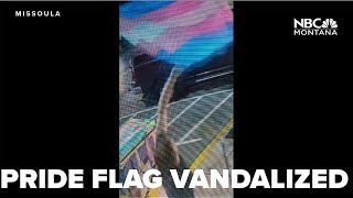 Pride flags vandalized outside Missoula business