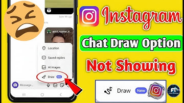 Instagram Chat Draw Option Not Showing Problem Fix 2025 | Draw Tool Missing in Instagram Chat |