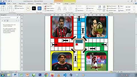 How to design a Ludo using Microsoft word 3