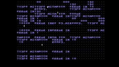 Type mismatch error maybe?