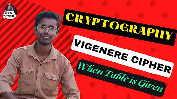 Vigenere Cipher Encryption and Decryption when table is given #cryptography #nepalilanguage