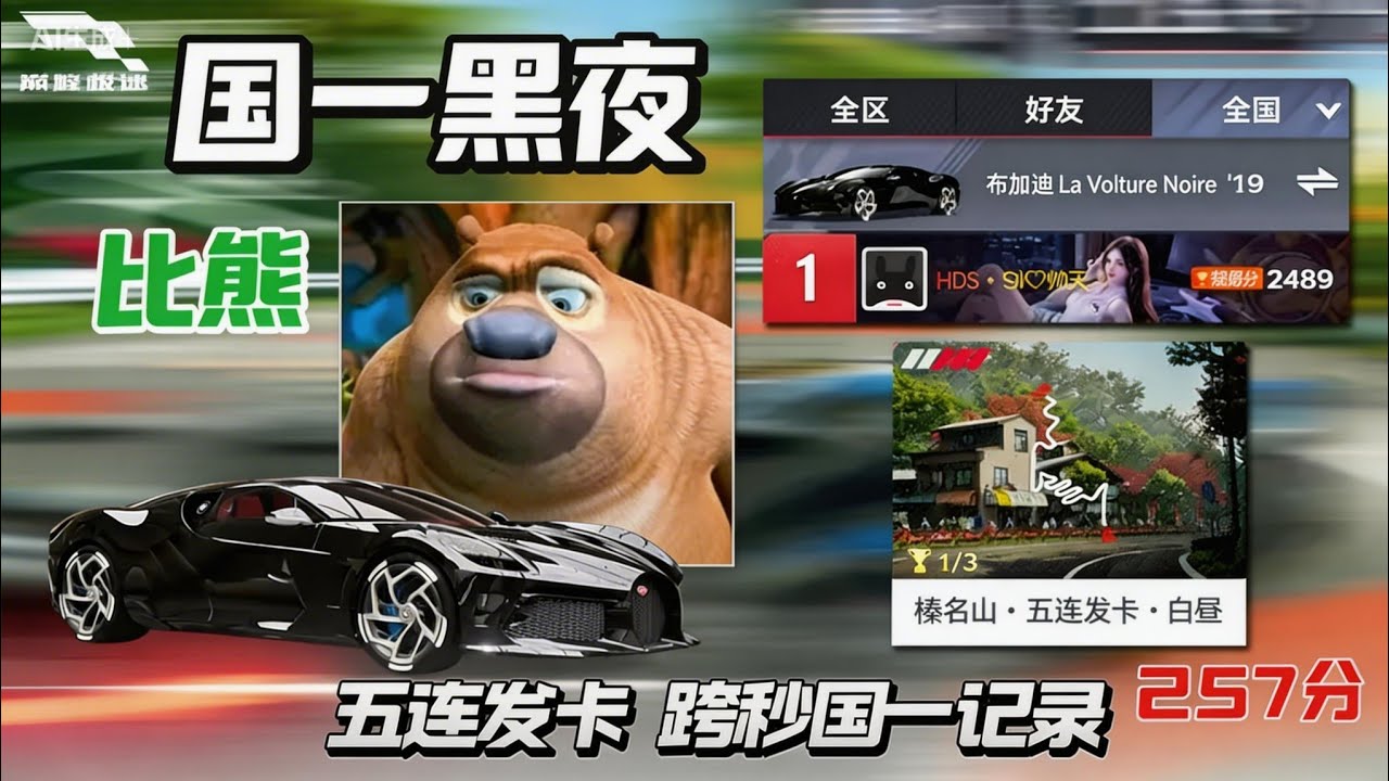 天才少年封神之战！比熊以2489分登顶国一黑龙！五连跨秒奉上 