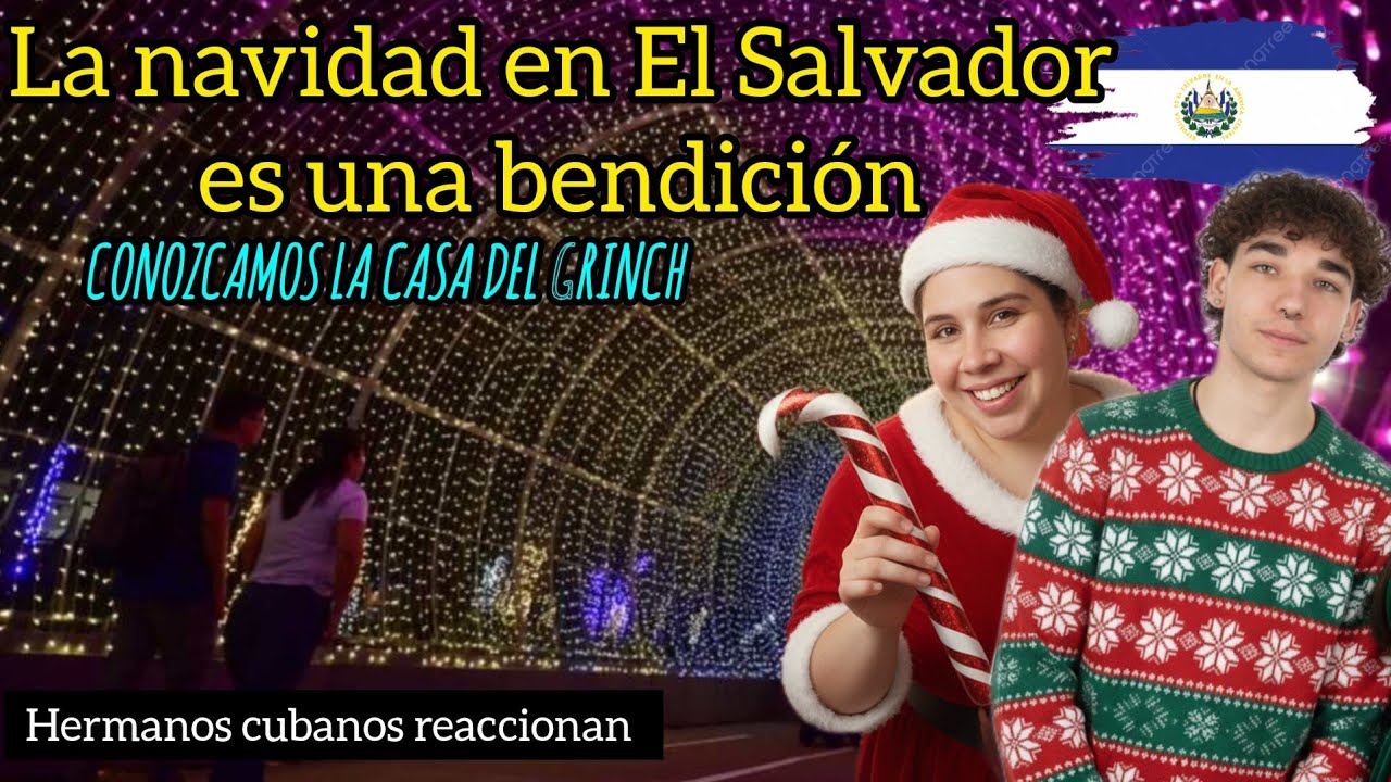 Cubanos en El Salvador disfrutan la inauguración de la villa navideña...@cubanosenelsalvador 