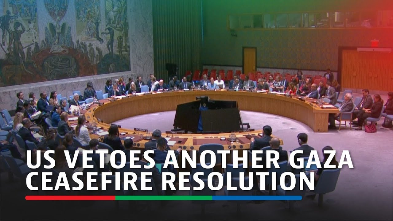 US again vetoes UN Security Council Gaza ceasefire call | ABS-CBN News ...