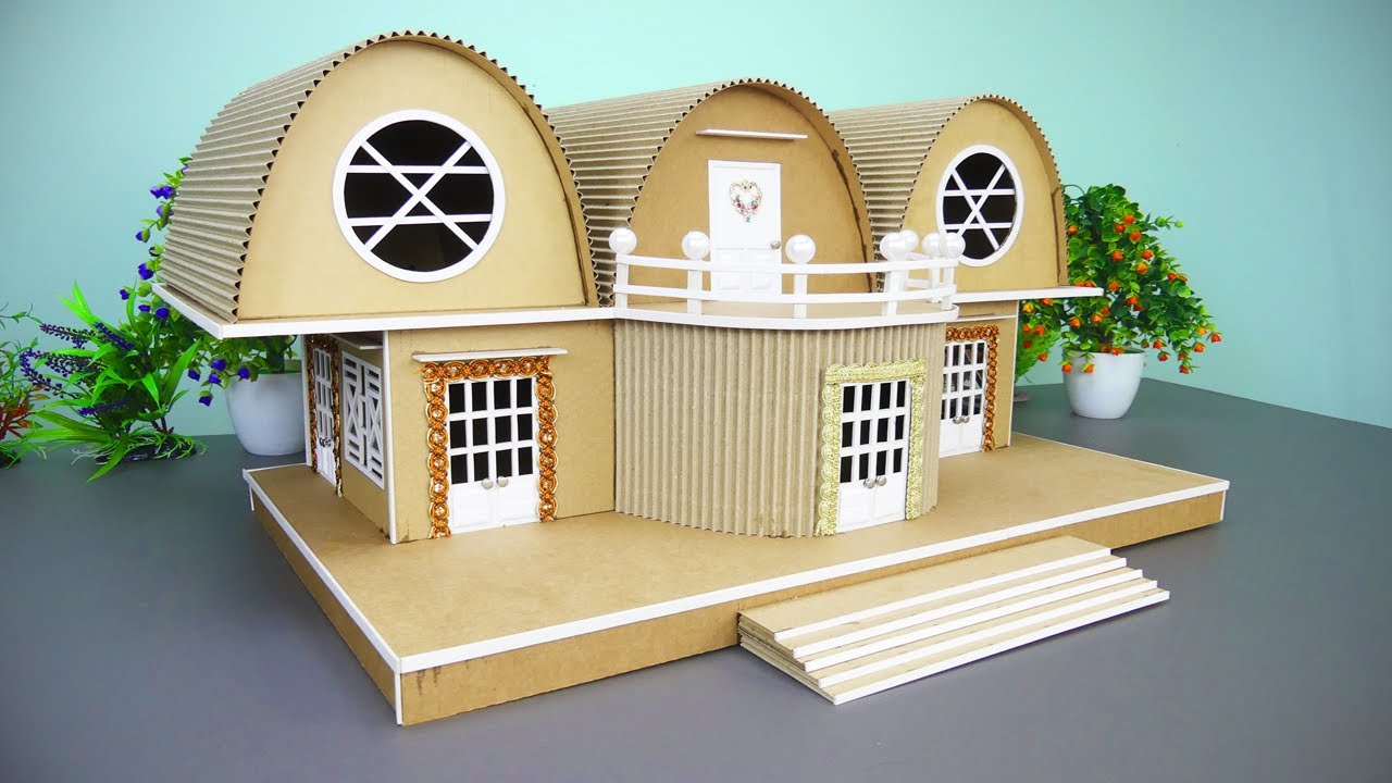 Cardboard House 29 Building Villa Project for school see and do