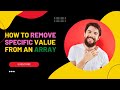 #removeitem #javascript #quickTech How to remove a specific item from an array #2 || Javascript