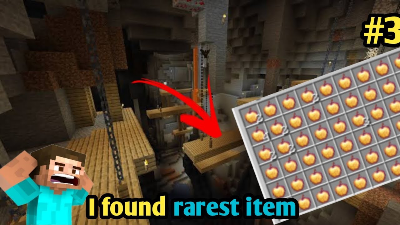 I found rarest item in minecraft pe survival😱 minecraft pe survival