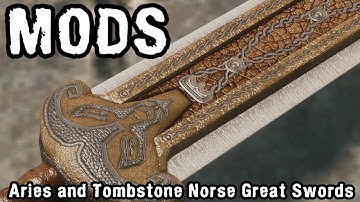 Skyrim Mod - Aries & Tombstone Norse Greatswords - Weapons