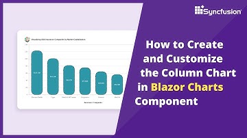 How to Create and Customize the Column Chart in Blazor Charts Component