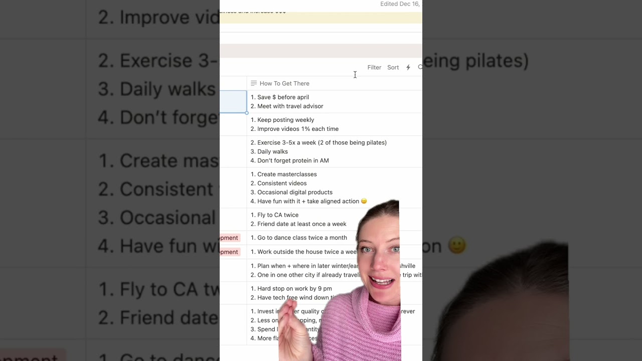 How I Set My Goals in Notion