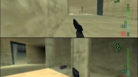 Perfect Dark Multiplayer Deathmatch (2 Players) - Pistols in Temple