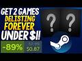 2 STEAM PC Games DELISTING FOREVER - GET THEM UNDER $1 RIGHT NOW + MORE DEALS!