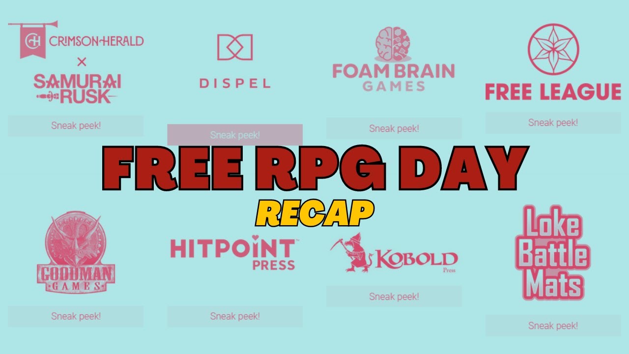 What You Missed on Free RPG Day! - YouTube