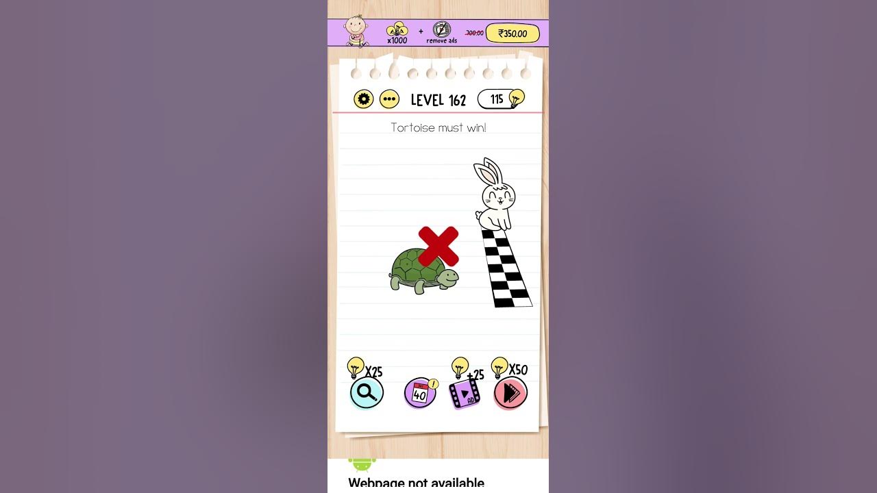 Brain Test level 162 tortoise must win YouTube