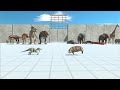 CARNIVORE DINOSAURS VS MODERN MAMMALS + REPTILES Tournament - Animal Revolt Battle Simulator