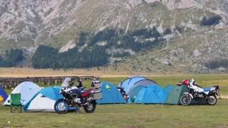 Gran Sasso Campo imperatore Abruzzo campeggio R1200GS Adventure