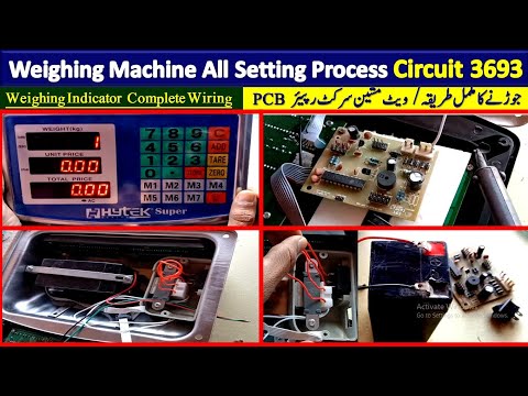 How to repair weighing scale | Weight machine all setting process | Weighing scale circuit wiring