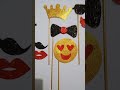 How to make Party Props and Birthday Sash at home | DIY Photobooth Props idea
