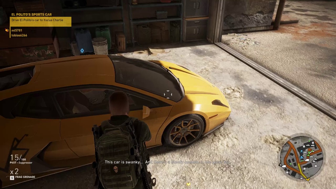 El Polito's Sports Car Mission Ghost Recon Wildlands