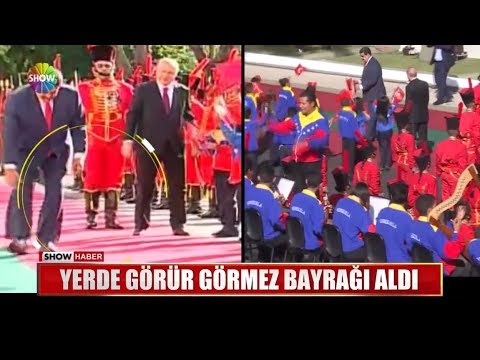 Maduro yerde görür görmez bayrağı aldı