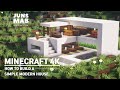 Minecraft : Small & Easy Modern House｜How to Build a Quartz  House - Tutorial #116