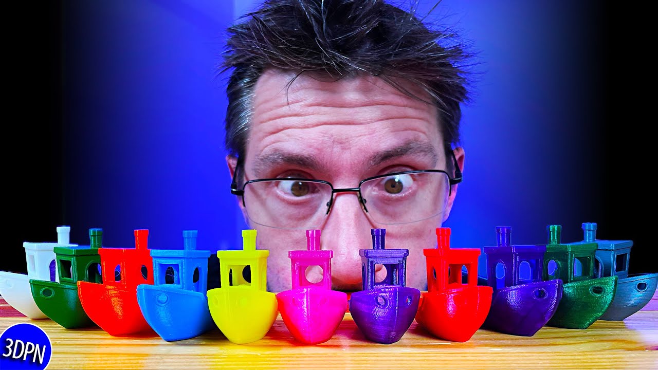 9 3D Printers Make 11 3DBenchy Boats