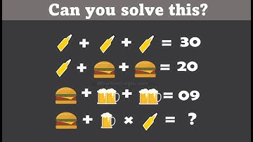 Bottle Burger Beer Whatsapp viral puzzle. can you solve this math puzzle?