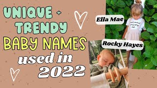 Unique & Trendy Baby Names Used in 2022 For Boys & Girls! Baby Name Ideas