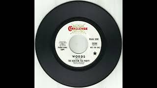 The BOSTON TEA PARTY - Words (1967) [Non-LP promo 45rpm]