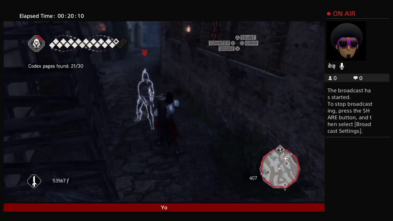 Lilmoseley's Live PS4 Broadcast (Assassins Creed 2)