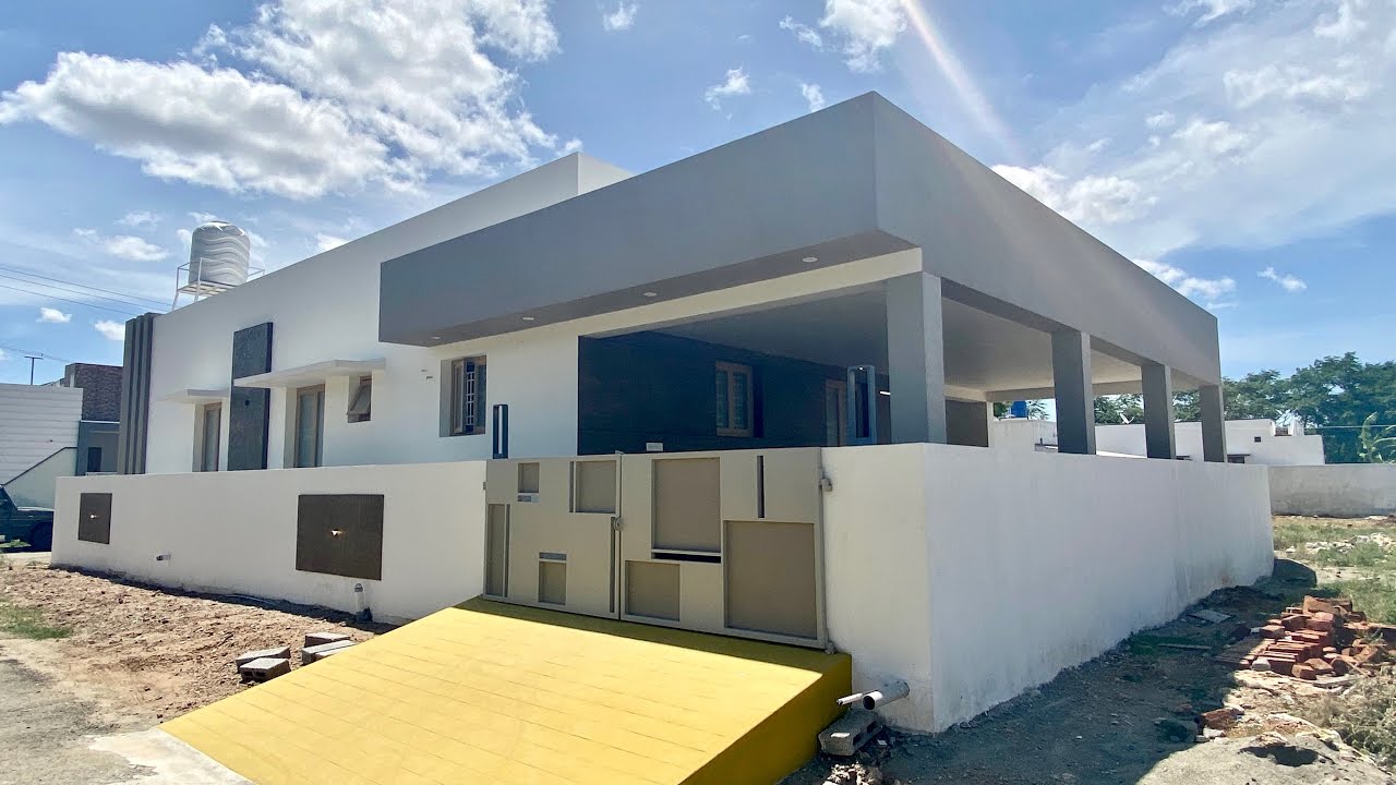 5.5 சென்ட்டில் அழகான 3BHK வீடு 📞 9787545767 Single Storey Semifurnished House | Epi-683