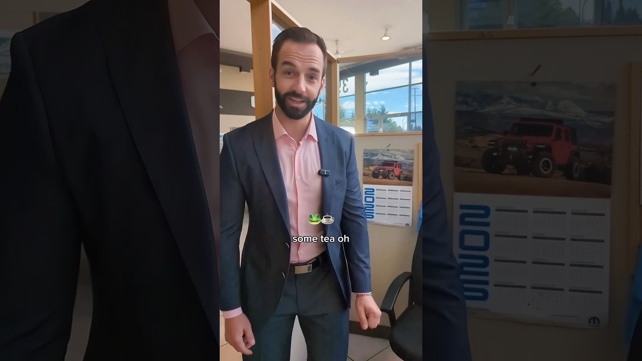 Coffee, water or tea? 🐸☕️ #carsales #dealershipmeme #spillingtea #dealershiplife