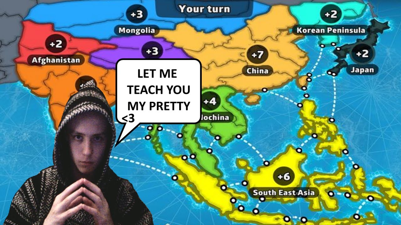 Risk Asia Map Timelapse + Strategy tips - YouTube