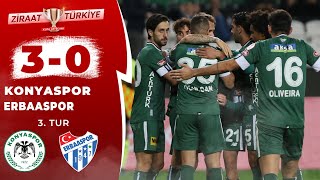 Konyaspor 3-0 Erbaaspor MAÇ ÖZETİ  (Ziraat Türkiye Kupası 3. Tur Maç) / 02.11.2023