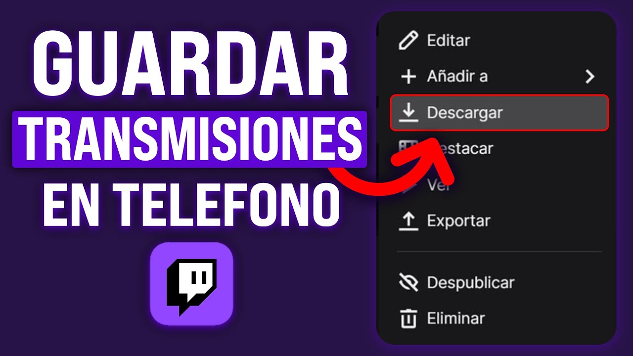 Cómo GUARDAR las TRANSMISIONES de TWITCH en el Celular (2026) Tutorial Paso a Paso