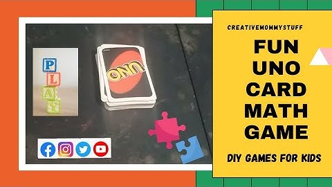 #mathgame #diygame UNO card game | Fun Math game | DIY game |