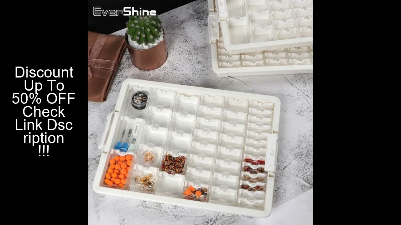 EverShine Drill Containers Diamond Painting Tool Accessories Diamond Embroidery Box Mosaic Storage B