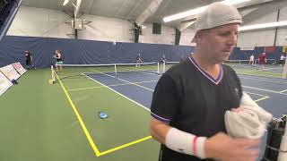 Josh/Christine vs Amy Porter/Tom Maley Round 3 Mixed Doubles CT Masters Tourney Saturday 4-9-22