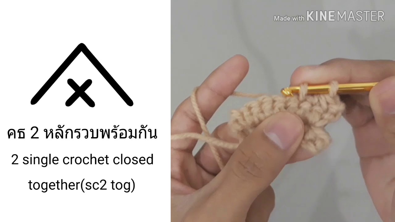 สัญลักษณ์และวิธีการถักโครเชต์ เบื้องต้น