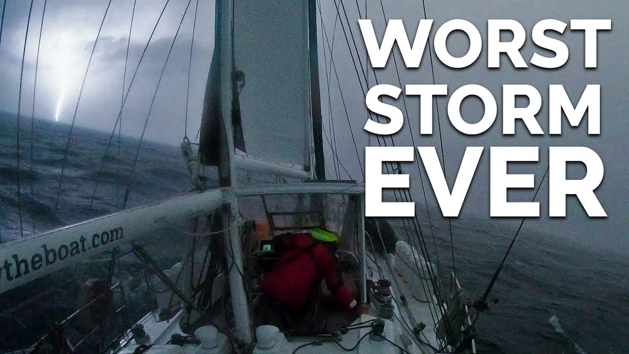 Our biggest lightning storm ever – sailing 500 miles Pt 2 – Ep 187