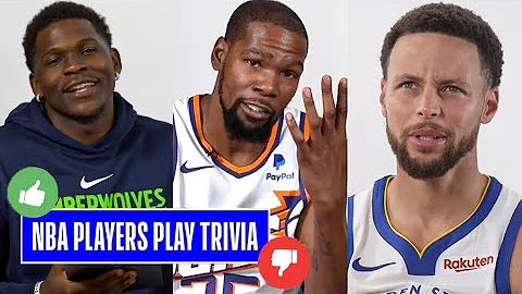 How Well Do These NBA Players Know Their Own Careers? 🤔 | Ft. Anthony Edwards, Nikola Jokic, & More