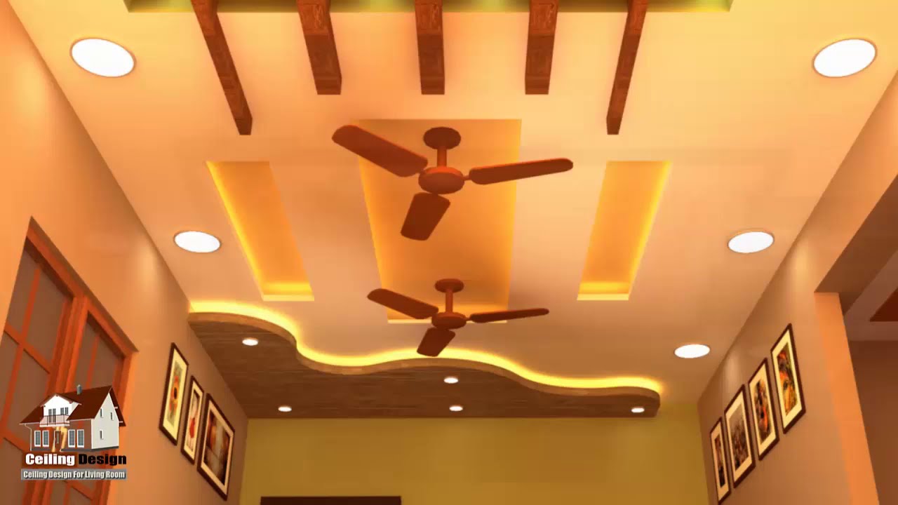 False Ceiling Design With Two Fans - Tutorial Pics